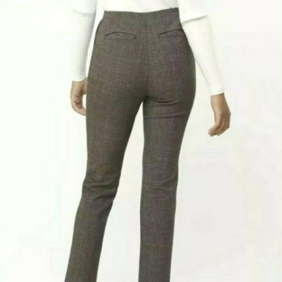 NWT LOFT Women's Plaid Slim Ankle Pants - Picture 2 of 3